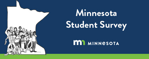 Students shown inside the outline of Minnesota